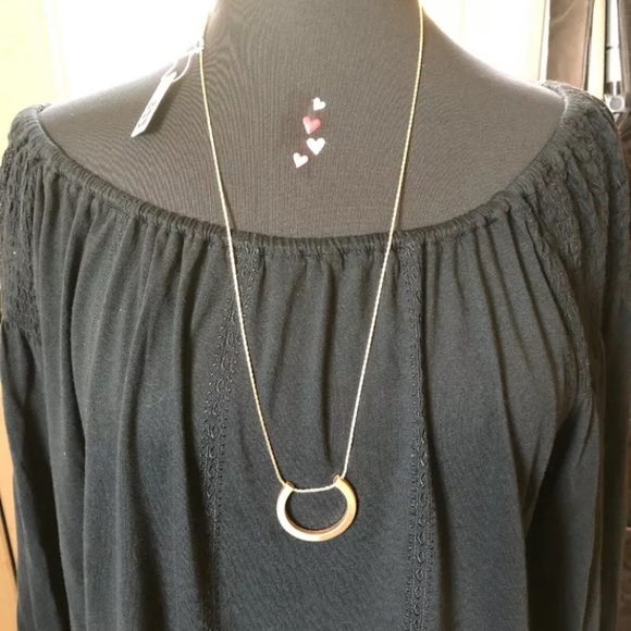 RML NWT adjustable horseshoe /halfmoon necklace - Picture 2 of 7